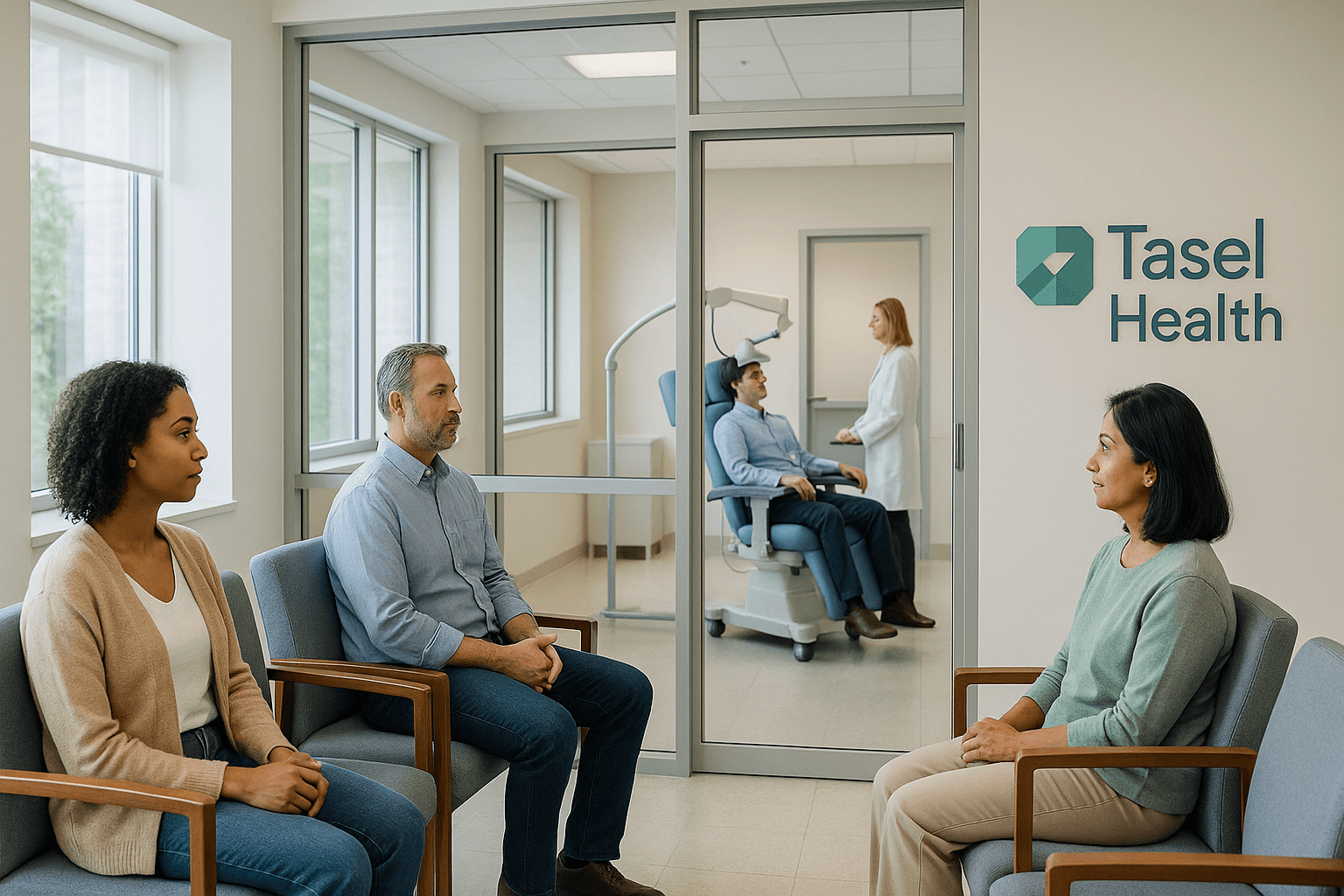 Patients and provider at Tasel Health clinic during consultation